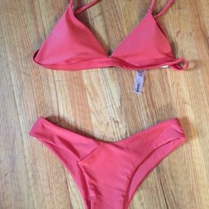 Orange shein swimsuit